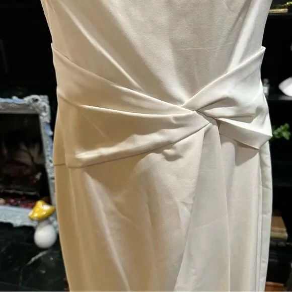 Lauren Ralph Lauren Off-Shoulder Dress – Size 10 – NWT – Mascarpone Cream - Picture 8 of 11